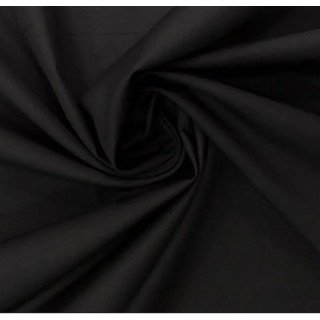 Tecido Tricoline Silky Lisa cor - 6990 (Preto)